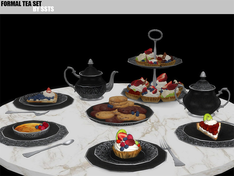 Formal Tea Set / Sims 4 CC