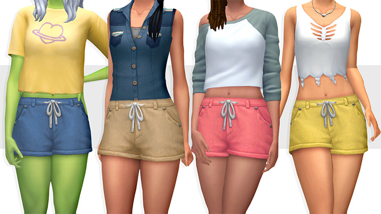 Island Shorts / Sims 4 CC