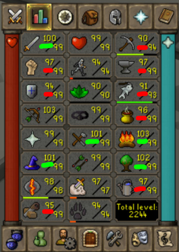Stats may rise or fall! / Old School RuneScape