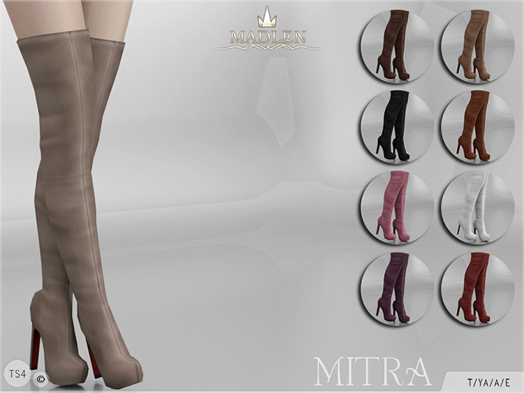 Madlen Mitra Boots / Sims 4 CC