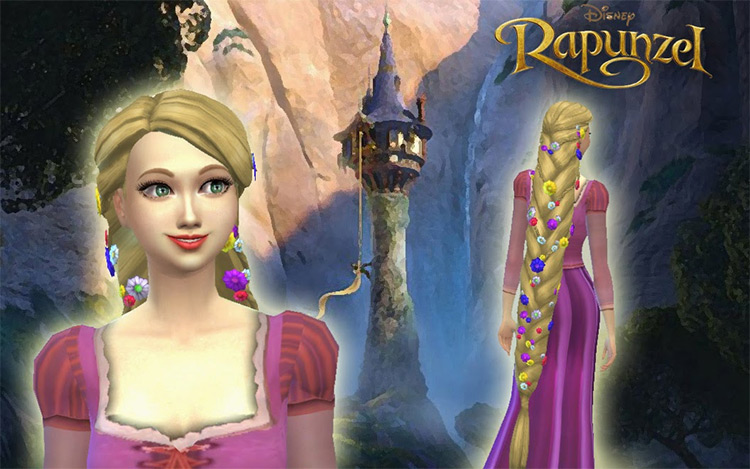 Rapunzel Braid / Sims 4 CC