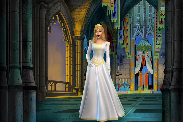 Aurora Wedding Dress / Sims 4 CC