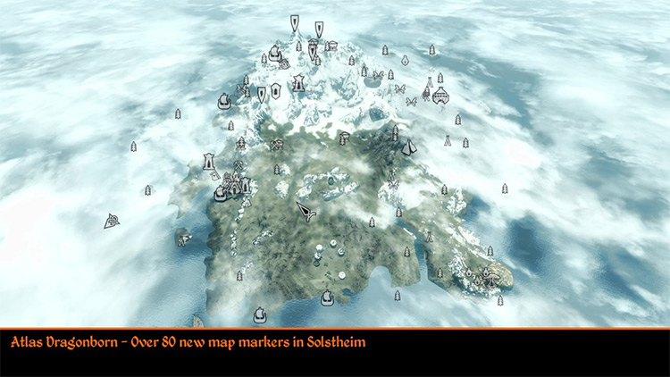 Atlas Map Markers Skyrim mod