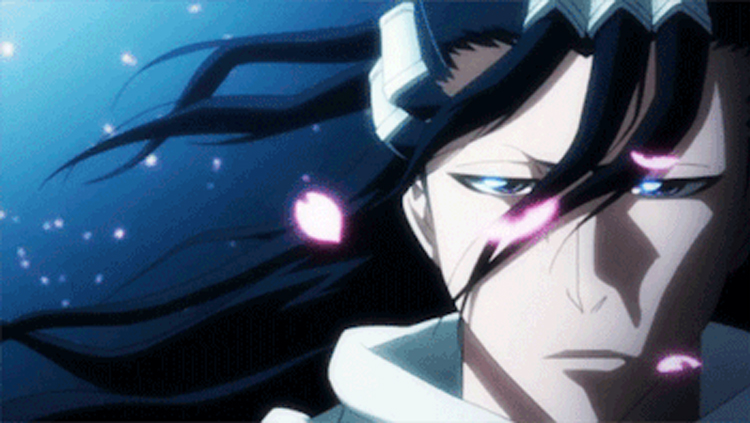 Byakuya Kuchiki in Bleach anime screenshot
