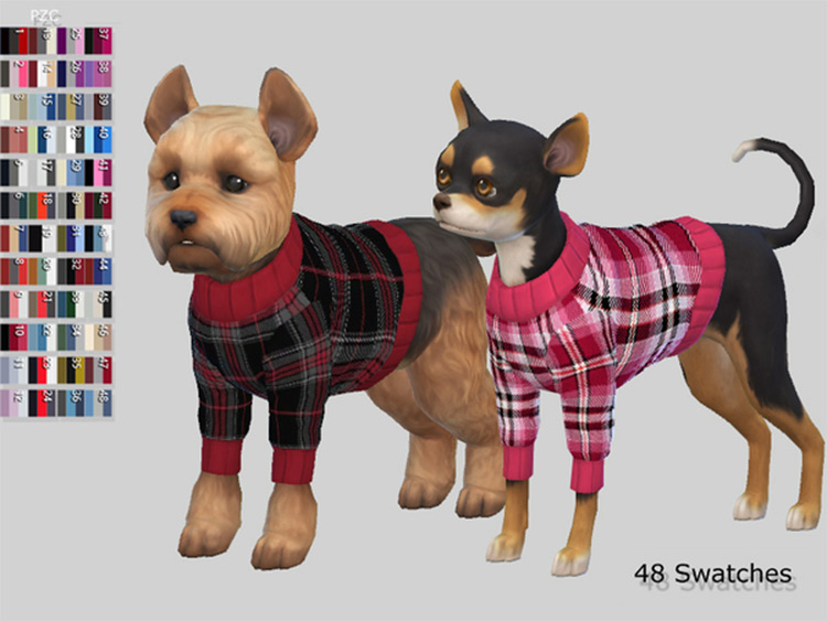 Small Dog Burberry Sweaters Sims4