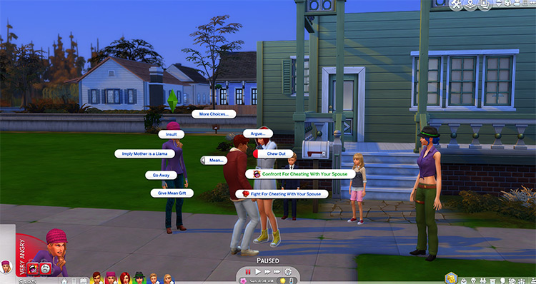 Realistic Reactions Sims4