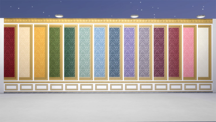 Salon des Nobles Wall Covering in Sims4
