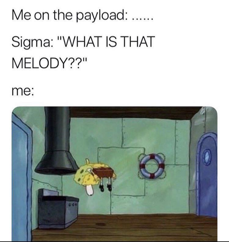 What is that melody SpongeBob floating joke