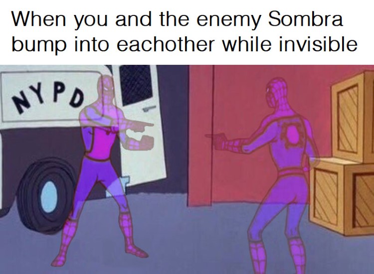 Enemy Sombra bump into eachother