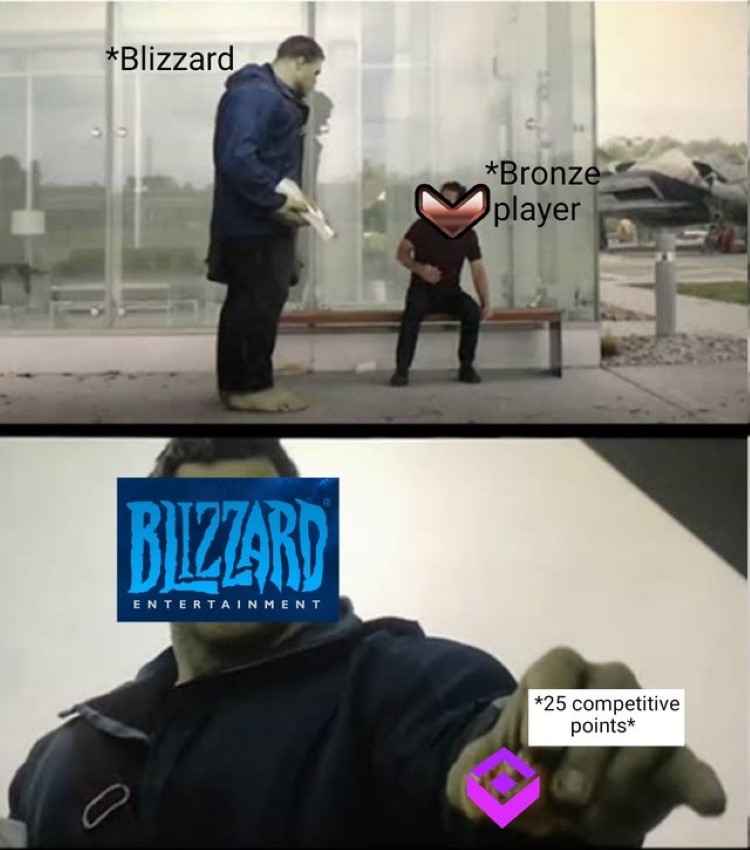 Blizzard bronze players meme