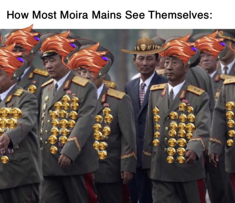 Text: How Most Moira Mains See Themselves meme
