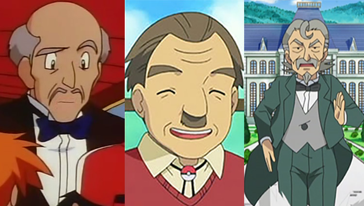 Hopkins, Mr. Cheeves and Sebastian in Pokémon anime