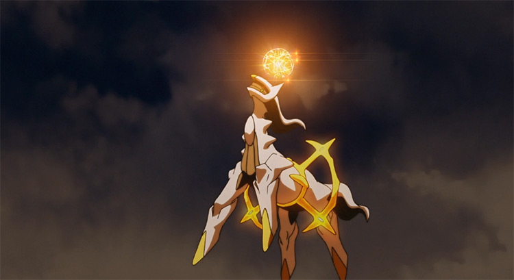 Arceus Pokémon anime screenshot