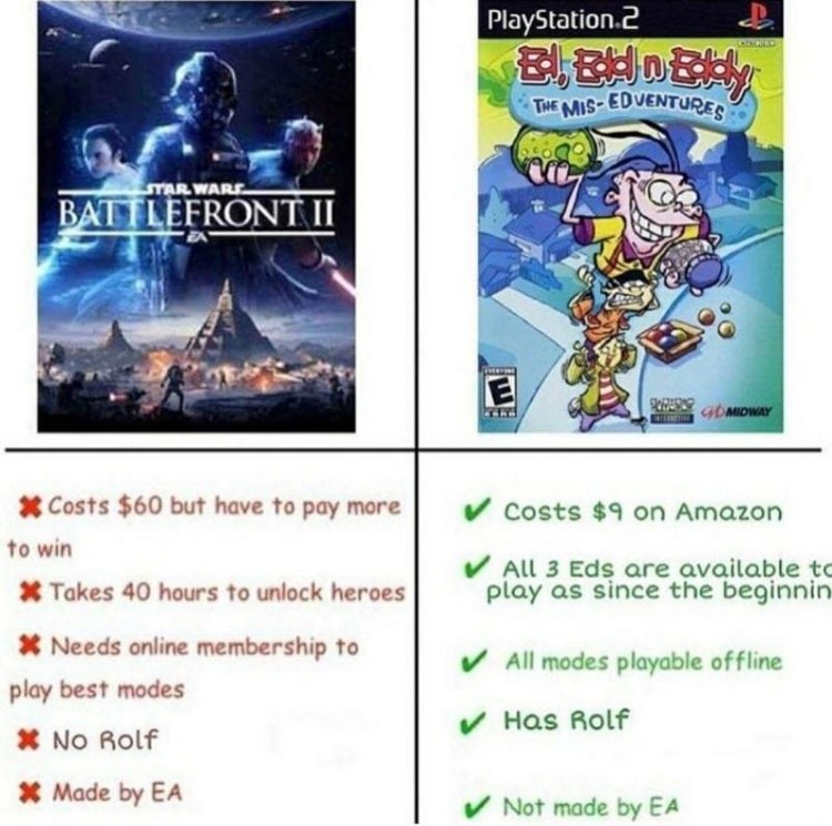 BF2 vs EEnE Mis-Edventures video game meme