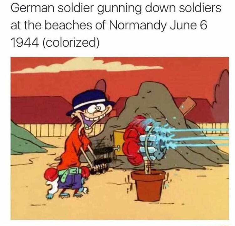 German Soldier Normandy, Double D EEnE meme