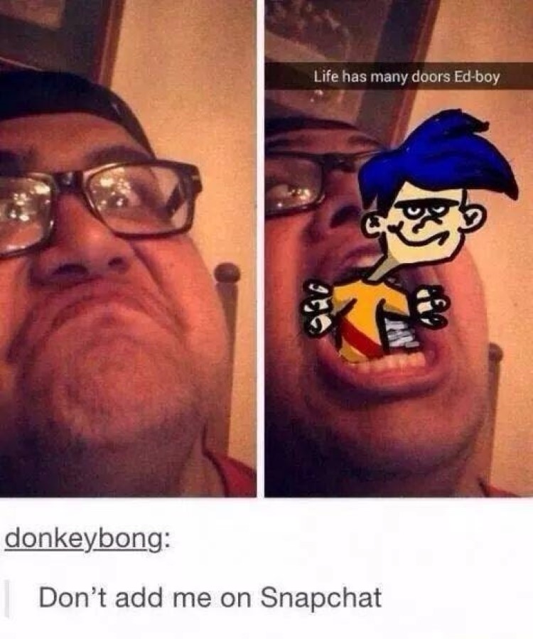 Rolf coming out of mouth, life has many doors edboy