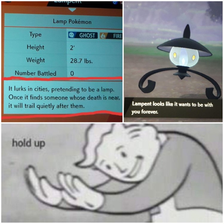 Hold up Lampent meme