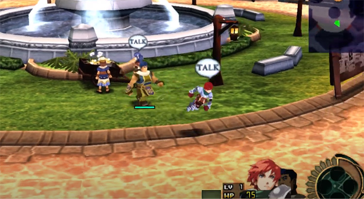 Ys Seven town team - PSP Screenshot