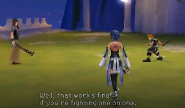 Kingdom Hearts: Birth by Sleep on PSP