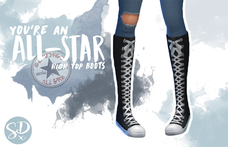 You’re an All Star High Top Boots / Sims 4 CC
