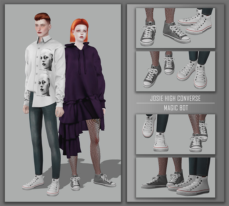 Josie High Converse / Sims 4 CC