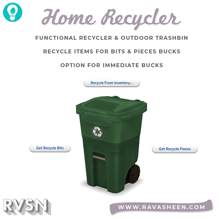 Trash Talk Home Recycler / TS4 CC
