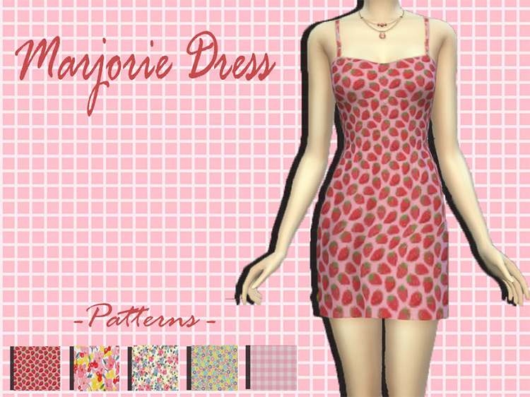 Marjorie Dress / Sims 4 CC