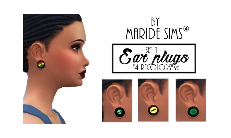 Ear Plugs CC for Sims 4 TS4 CC