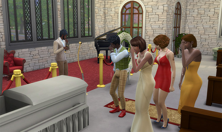Sims 4 Funeral Mod Preview