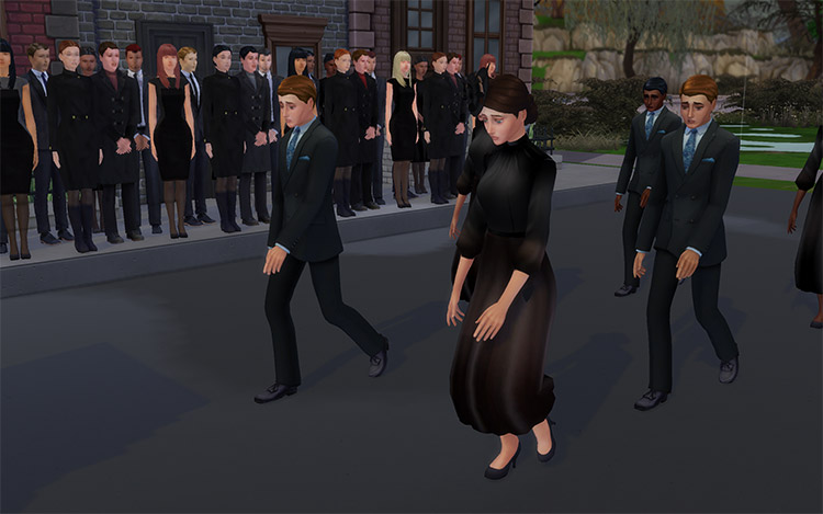 Funeral Deco Sims 4 CC Set