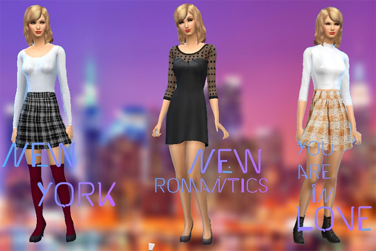 Taylor Swift CC Set Preview for The Sims 4