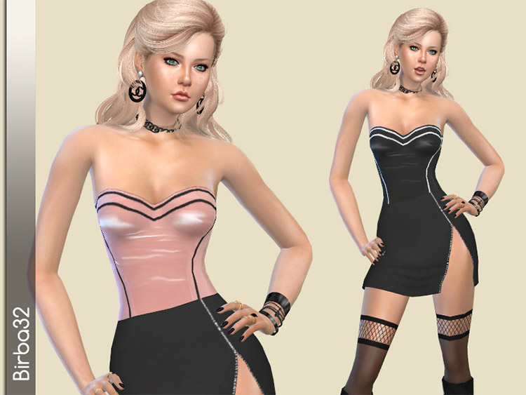 Bad Blood Dress CC for Sims 4