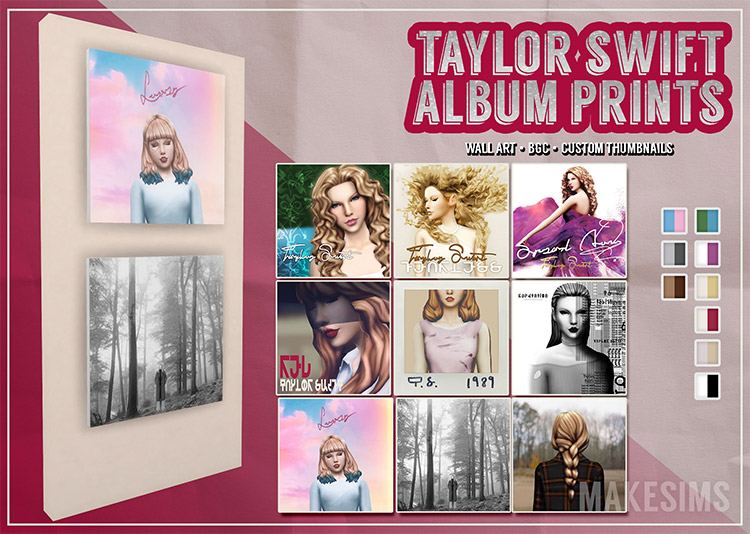 Taylor Swift Album Prints CC / TS4