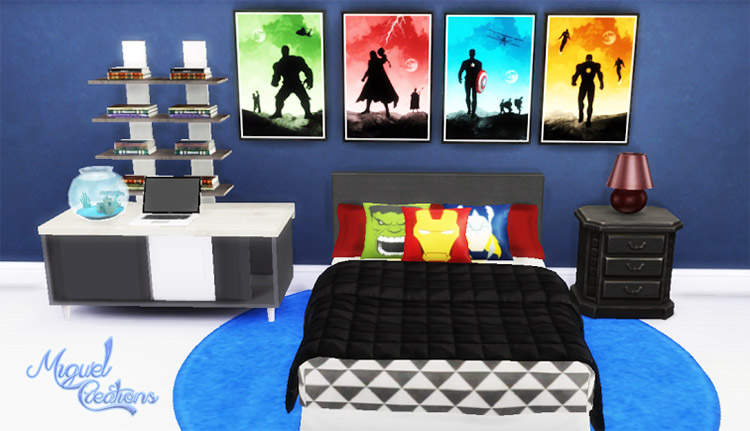 Heroes Posters CC for The Sims 4