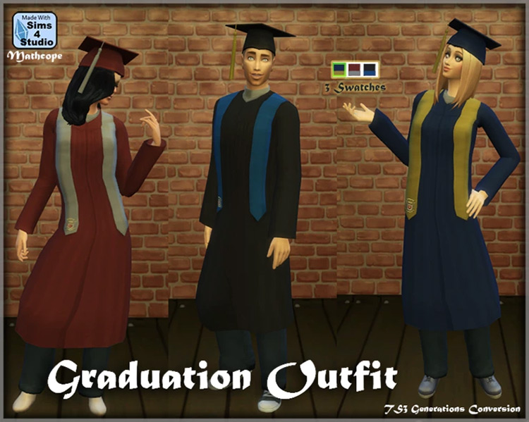 Graduation Outfit / Sims 4 CC