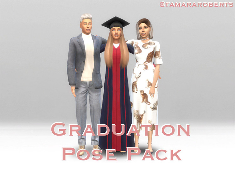 Graduation Pose Pack for The Sims 4