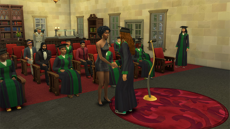 University Graduation Custom Social Event / Sims 4 CC