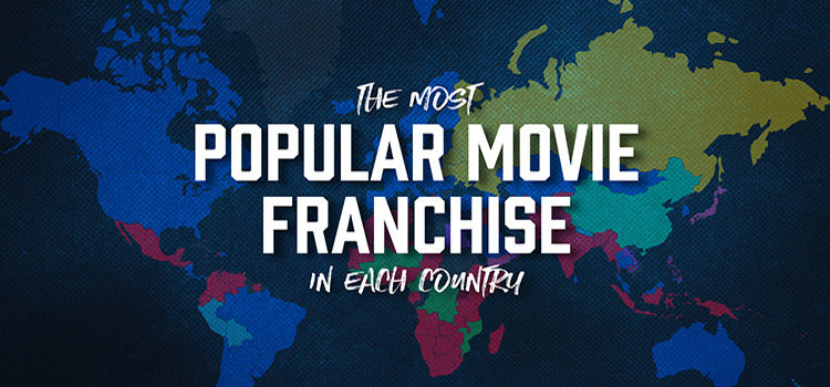 Header image - The most popular movie franchise in each country