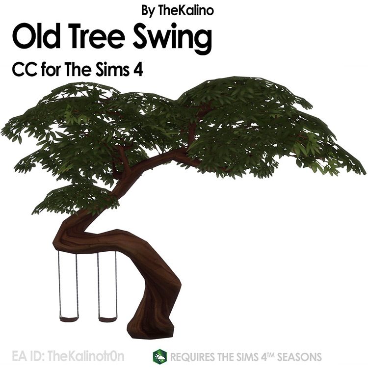 Old Tree Swing / Sims 4 CC