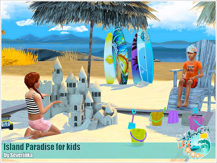Island Paradise for Kids / Sims 4 CC