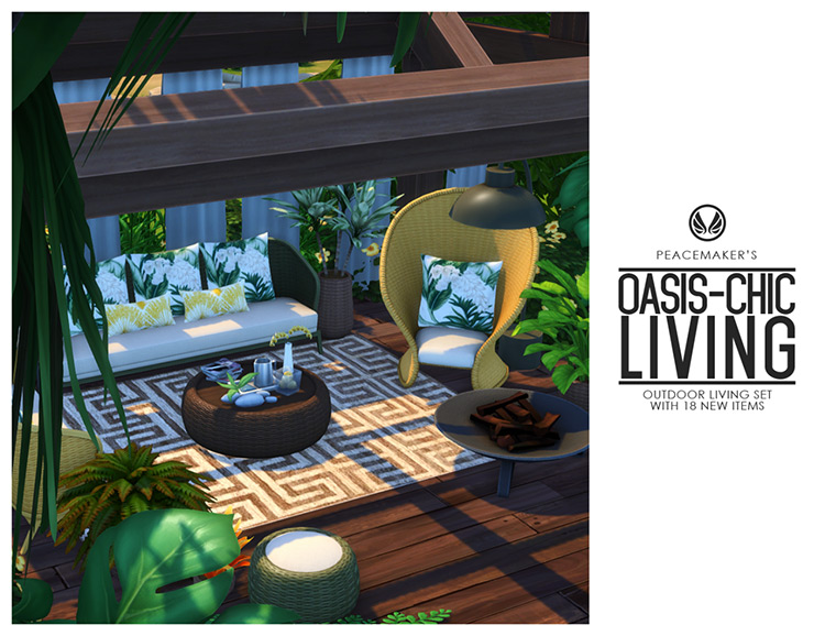 Outdoor Living Set for The Sims 4