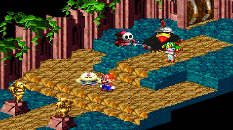 Super Mario RPG gameplay on SNES