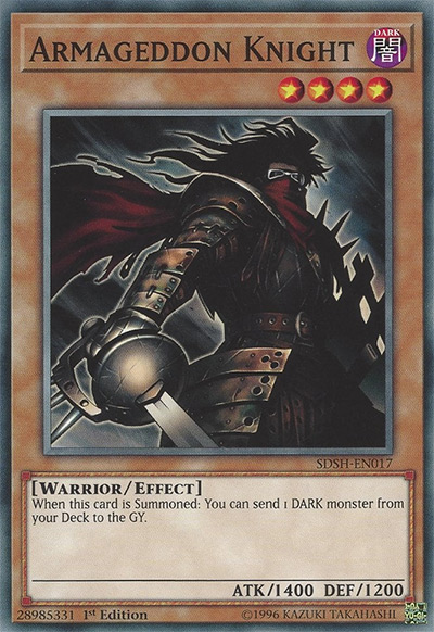 Armageddon Knight YGO Card