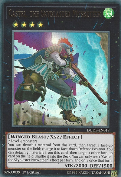 Castel, the Skyblaster Musketeer YGO Card