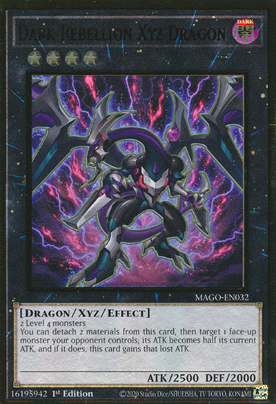 Dark Rebellion XYZ Dragon YGO Card