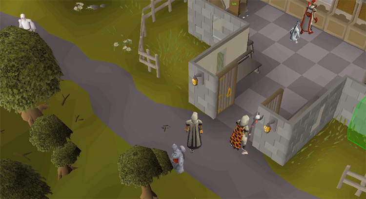 Camelot outside the bank in OSRS