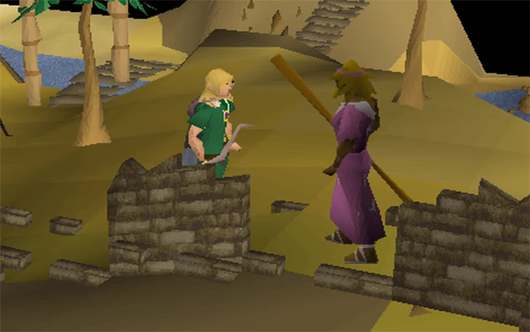 Tinsay building Tribal Statue in OSRS