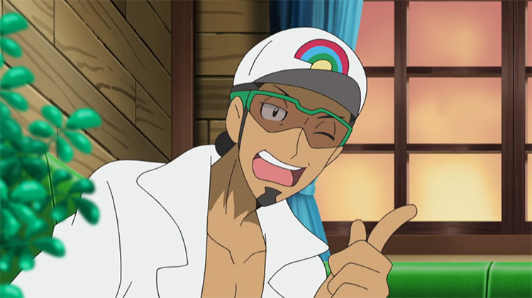 Professor Kukui Pokémon anime screenshot