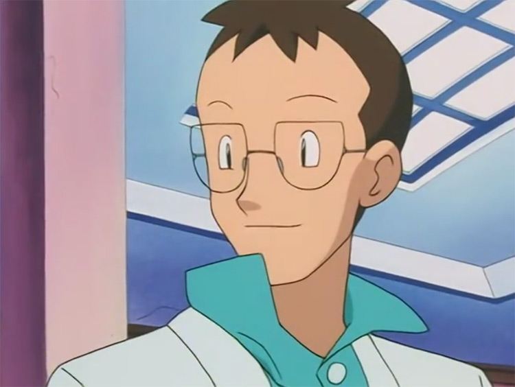 Professor Elm Pokémon anime screenshot