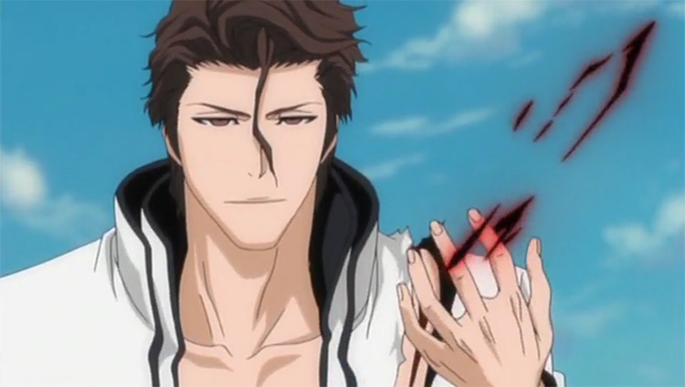 Aizen Sosuke Bleach anime screenshot